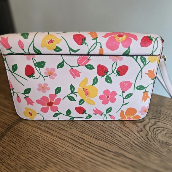 Kate Spade New York Floral Crossbody Bag - Strawberries, Pink and Yellow - Picture 4 of 6